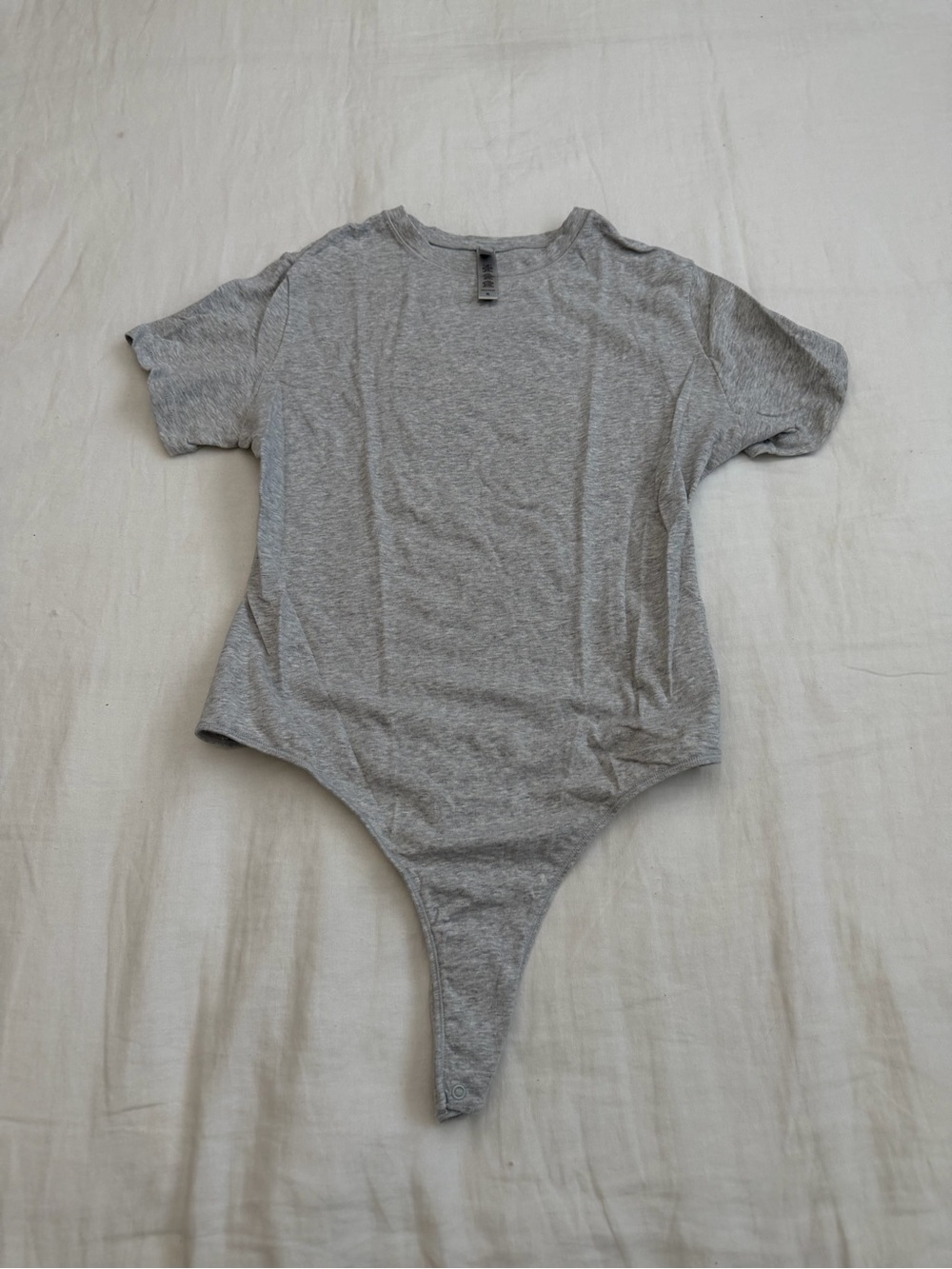 SKIMS Gray Short-Sleeve Bodysuit